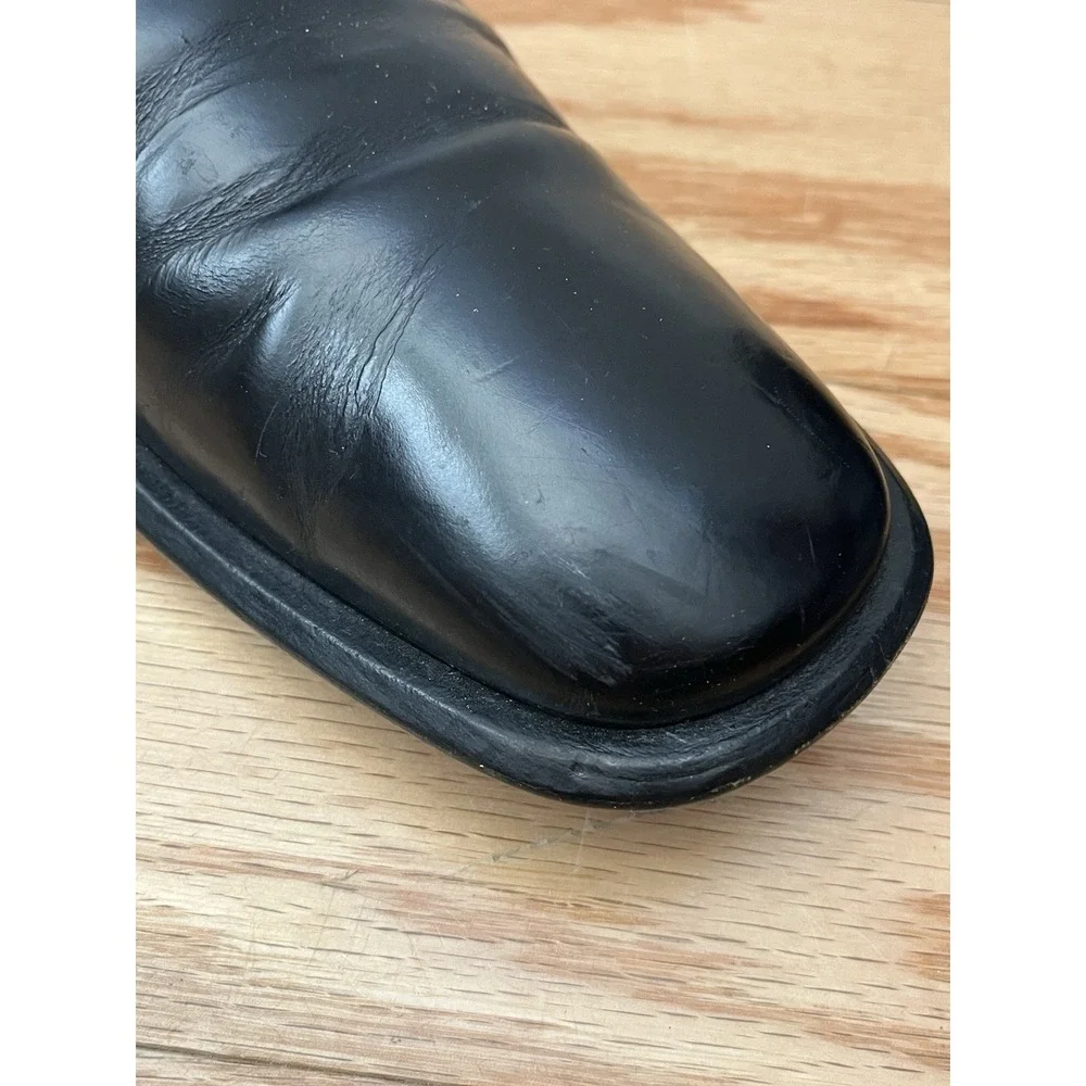 Mens Gucci Italy Black Leather Cap Toe Derby Dress Shoes Oxfords Size 8.5 D
